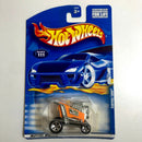 2001 Hot Wheels Express Lane 111 naranja neón 5SP base ZAMAC