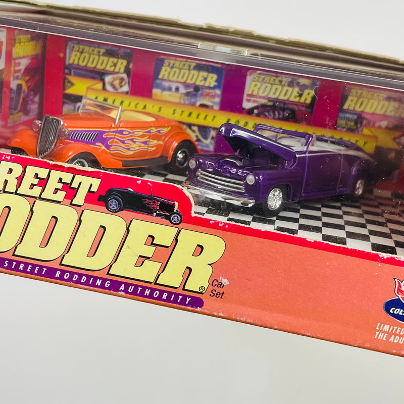 1998 Hot Wheels Collectibles Hot Rod Series 1 Street Rodder Set de 2 con Llantas de Goma RR - 34 Ford, 47 Ford