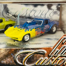 2002 Hot Wheels 100% Cool N Custom III Set de 2 con Llantas de Goma RR - 1967 Corvette, 1967 Pro Street Corvette Chevrolet
