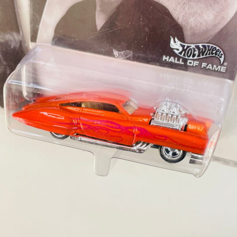 2004 Hot Wheels Hall of Fame Legends Larry Wood Evil Twin naranja spectraflame Llantas de Goma RR