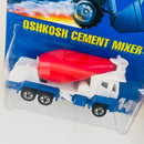 1992 Hot Wheels Oshkosh Cement Mixer 144 blanco BW Primera Edición