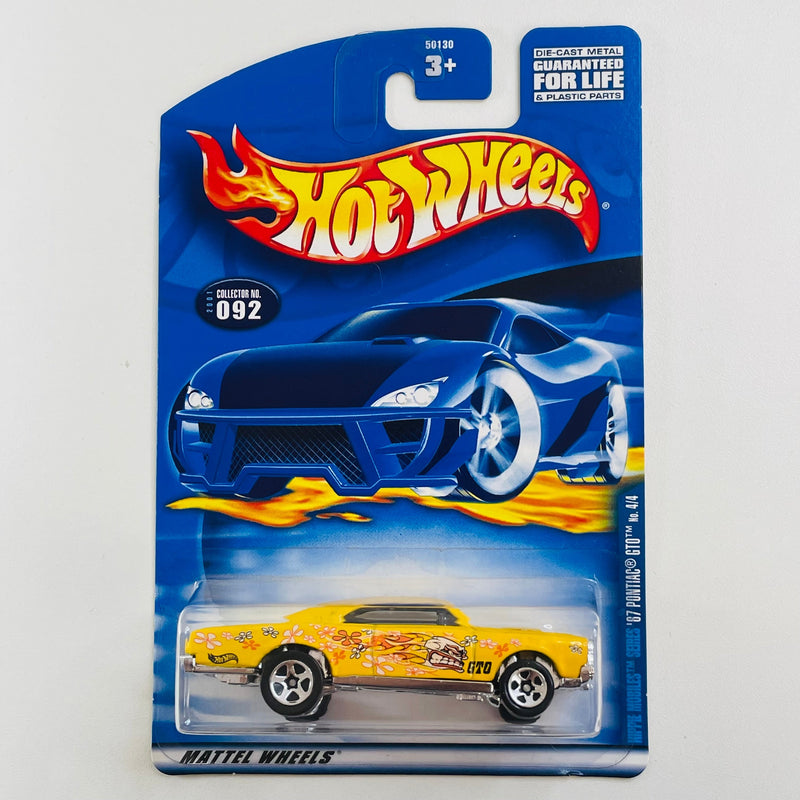 2001 Hot Wheels Hippie Mobiles 67 Pontiac GTO 092 amarillo 5SP
