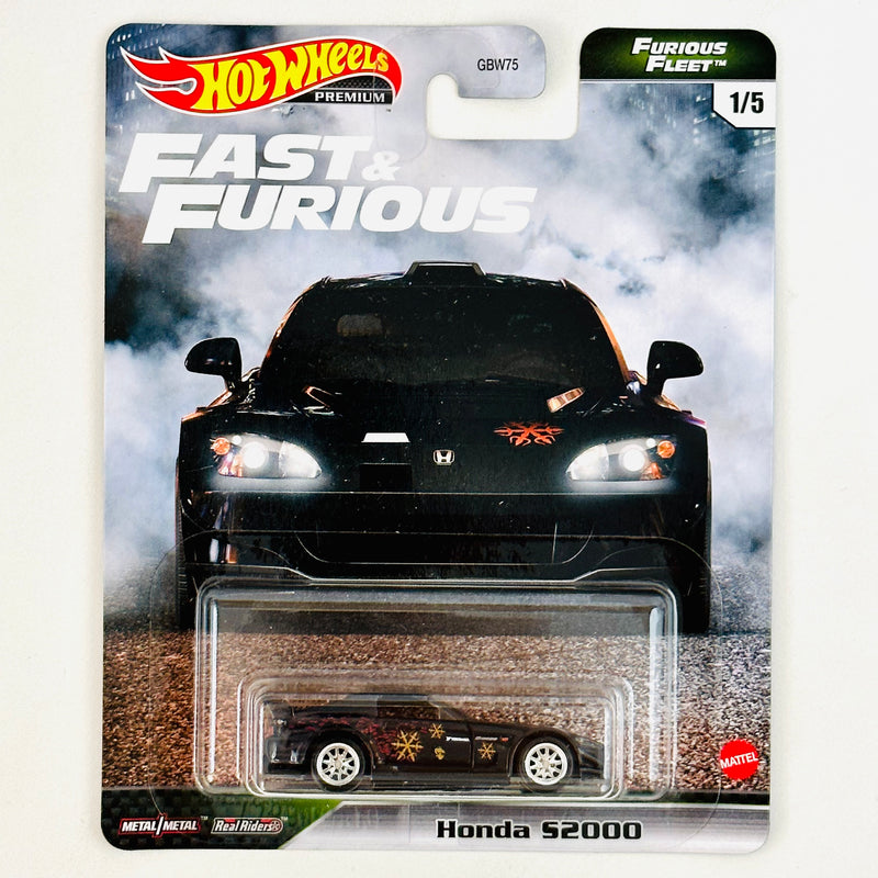 2021 Hot Wheels Premium Fast & Furious Fleet Rápidos y Furiosos Honda S2000 negro Llantas de Goma RR