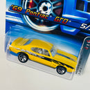 2006 Hot Wheels Motown Metal 69 Pontiac GTO 090 amarillo 5SP