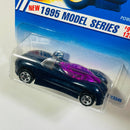 1995 Hot Wheels Model Series Power Pipes azul oscuro 5SP Primera Edición