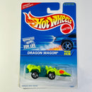 1996 Hot Wheels Dragon Wagon 478 verde neón 5SP