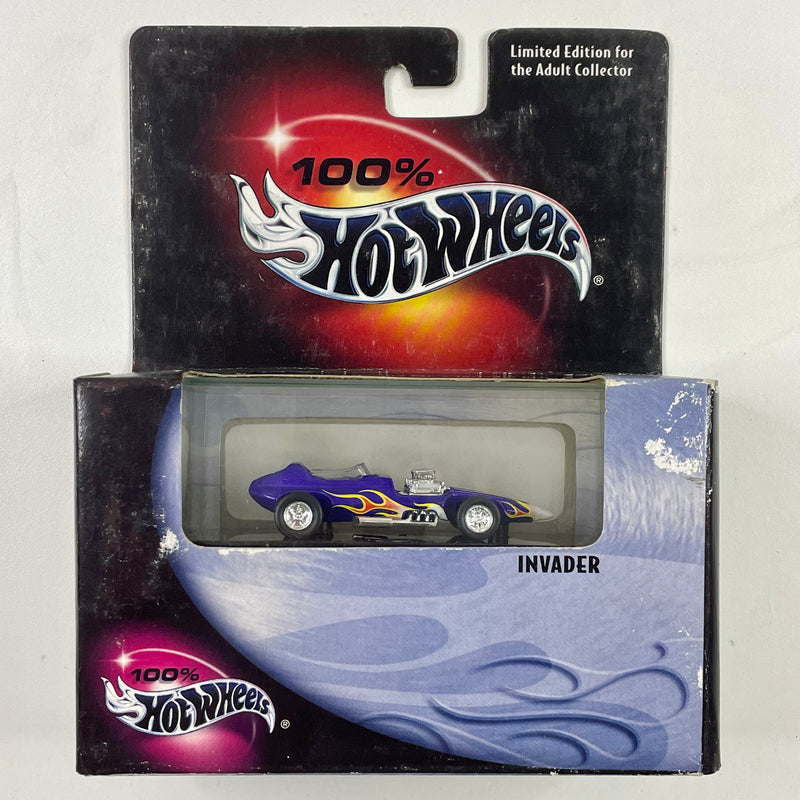 2001 Hot Wheels 100% Black Box Limited Edition Pontiac Invader morado Llantas de Goma RR