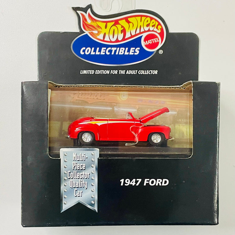 2000 Hot Wheels Collectibles Limited Edition 1947 Ford rojo Llantas de Goma RR