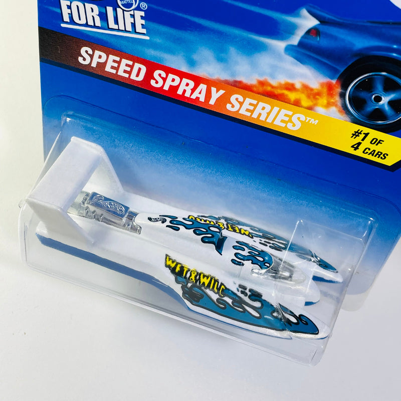 1997 Hot Wheels Speed Spray Series Hydroplane blanco MGW