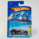 2005 Hot Wheels Drop Tops First Editions Low Carbs 024 negro 5SP base ZAMAC