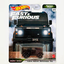 2021 Hot Wheels Premium Fast & Furious Fleet Rápidos y Furiosos Land Rover Defender 90 negro Llantas de Goma RR