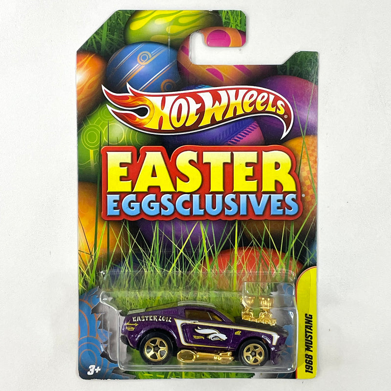 2012 Hot Wheels Walmart Exclusive Easter Eggsclusives 1968 Ford Mustang morado metálico 5SP