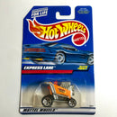 1999 Hot Wheels Express Lane 1067 naranja neón 5SP base ZAMAC
