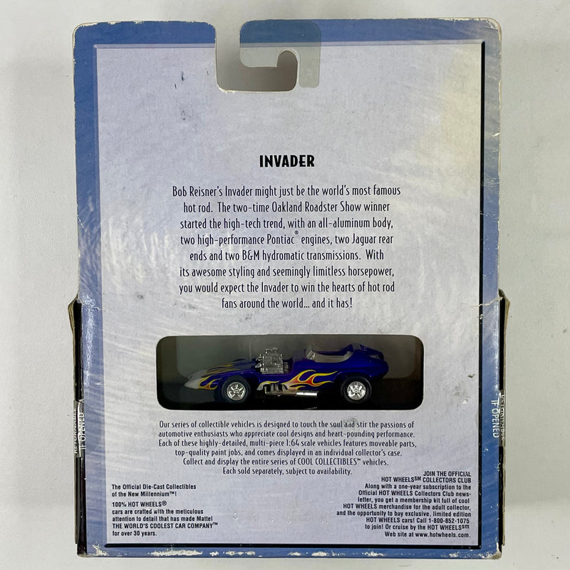 2001 Hot Wheels 100% Black Box Limited Edition Pontiac Invader morado Llantas de Goma RR