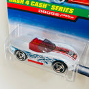 1998 Hot Wheels Dash 4 Cash Series Dodge Viper RT/10 blanco SB variante Tarjeta Auto Rojo