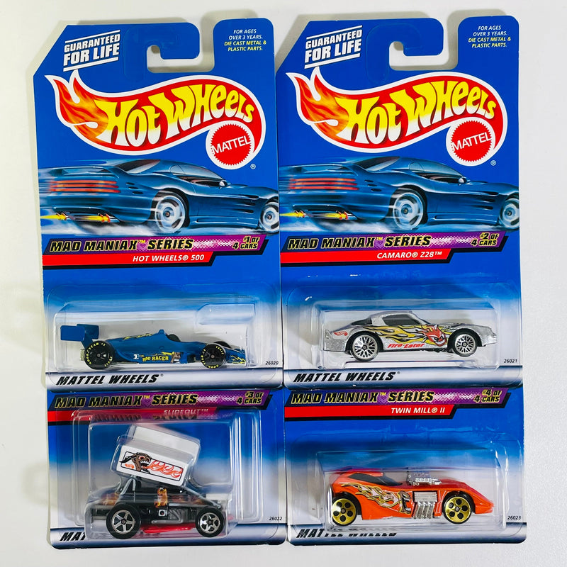 2000 Hot Wheels Mad Maniax Series Colección Set de 4 - Hot Wheels 500,