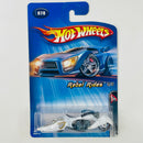 2005 Hot Wheels Rebel Rides W-Oozie 078 blanco MC3 base ZAMAC