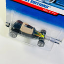 1999 Hot Wheels First Editions 1927 Ford Track T negro 5SP base ZAMAC Primera Edición