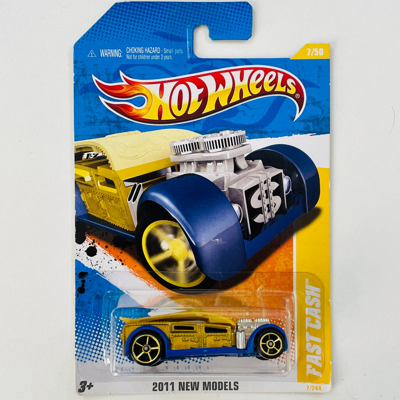 2011 Hot Wheels New Models Fast Cash dorado OH5 Primera Edición