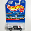 1999 Hot Wheels Car-toon Friends Series Rocky y Bullwinkle Lakester blanco con negro 5SP