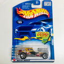2002 Hot Wheels Enforcer 169 dorado 5SP base ZAMAC