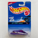 1997 Hot Wheels Spy Print Series Shadow Jet II Stealth morado SB base ZAMAC