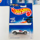 1997 Hot Wheels White Ice Series Colección Set de 4 - Speed Machine Mantis, Shadow Jet, Splittin Image II, Twin Mill II
