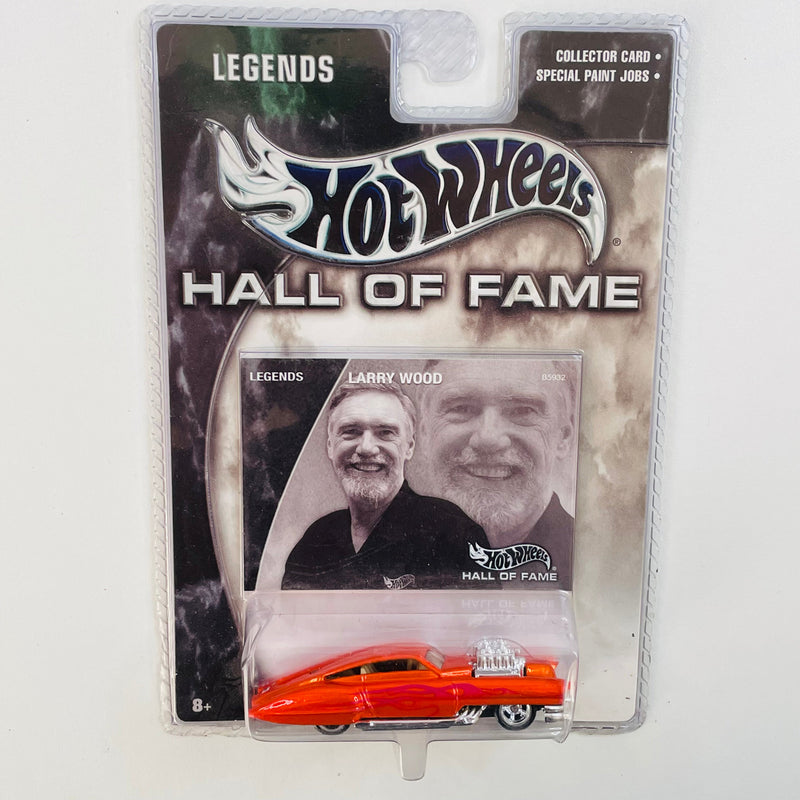 2004 Hot Wheels Hall of Fame Legends Larry Wood Evil Twin naranja spectraflame Llantas de Goma RR