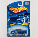 2000 Hot Wheels Tail Dragger 41 Ford Coupe 239 azul 3SP base ZAMAC