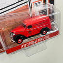 2019 Greenlight Running on Empty Phillips 66 1939 Chevrolet Panel Truck rojo Llantas de Goma