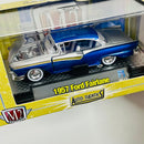 2008 M2 Machines Auto-Thentics Limited Edition 1957 Ford Fairlane azul metálico Llantas de Goma
