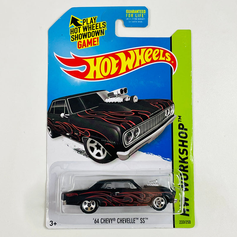 2014 Hot Wheels HW Workshop 64 Chevy Chevelle SS negro 5SP