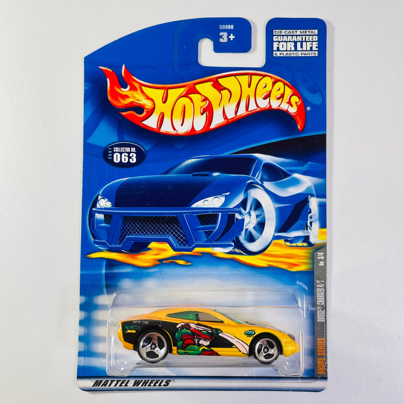 2001 Hot Wheels Anime Dodge Charger R/T 063 amarillo 3SP