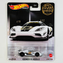2021 Hot Wheels Premium Gumball 3000 Koenigsegg Agera R blanco Llantas de Goma RR