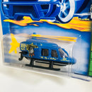 2001 Hot Wheels Rod Squadron Propper Chopper azul