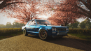2021 Hot Wheels Premium Entertainment Forza Horizon 4 Nissan Skyline H/T 2000 GT-X azul metálico Llantas de Goma RR