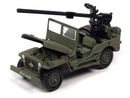 2022 Johnny Lightning Pop Culture Godzilla vs Megalon WWII MB Jeep Willys de la Segunda Guerra Mundial verde militar Llantas de Goma