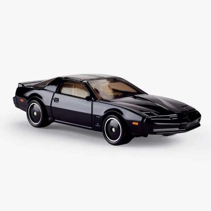 2022 Hot Wheels RLC Red Line Club Exclusivo San Diego Comic Con El Auto Fantástico K.I.T.T. Knight Rider Pontiac Trans Am negro Llantas de Goma RR - Con Escáner LED