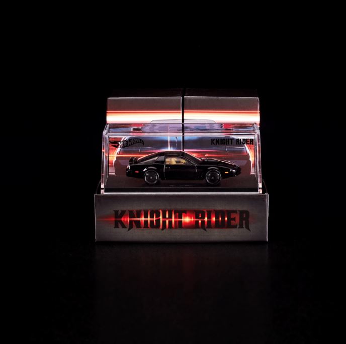 2022 Hot Wheels RLC Red Line Club Exclusivo San Diego Comic Con El Auto Fantástico K.I.T.T. Knight Rider Pontiac Trans Am negro Llantas de Goma RR - Con Escáner LED