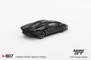 2022 Mini GT MiJo Exclusives 1:64 Limited Edition 1/6,660 Lamborghini Countach LPI 800-4 Nero Maia negro Llantas de Goma