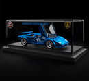 2022 Hot Wheels RLC 82 Lamborghini Countach LP500 S Exclusivo Red Line Club azul hielo spectraflame Llantas de Goma RR