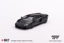 2022 Mini GT MiJo Exclusives 1:64 Limited Edition 1/6,660 Lamborghini Countach LPI 800-4 Nero Maia negro Llantas de Goma