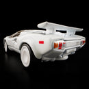 2025 Hot Wheels RLC Holiday Edition Red Line Club Exclusive 1982 Lamborghini Countach LP 500 S blanco Llantas de Goma RR