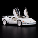 2025 Hot Wheels RLC Holiday Edition Red Line Club Exclusive 1982 Lamborghini Countach LP 500 S blanco Llantas de Goma RR