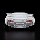 2025 Hot Wheels RLC Holiday Edition Red Line Club Exclusive 1982 Lamborghini Countach LP 500 S blanco Llantas de Goma RR