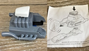 2000 Hot Wheels McDonalds Happy Meal Key Clip Launcher Lanzador de Auto gris - En Bolsa Baggie