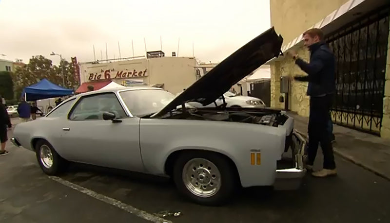 2021 Greenlight Hollywood Drive El Escape 1973 Chevrolet Chevelle Malibu gris Llantas de Goma