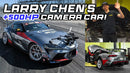 2024 Hot Wheels Premium Boulevard Larry Chen Canon 2021 Toyota GR Supra gris oscuro metálico Llantas de Goma RR
