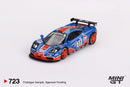 2024 Mini GT MiJo Exclusives 1:64 Limited Edition McLaren F1 GTR 33 GULF 1996 Le Mans 24Hr azul con naranja Llantas de Goma
