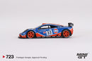 2024 Mini GT MiJo Exclusives 1:64 Limited Edition McLaren F1 GTR 33 GULF 1996 Le Mans 24Hr azul con naranja Llantas de Goma